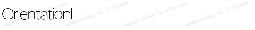 Orientation Light字体转换